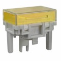 AT4028JD - CAP PUSHBUTTON RECT CLEAR/AMBER
