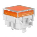 AT4176JD - CAP PUSHBUTTON SQUARE CLR/AMBER
