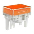 AT4177JD - CAP PUSHBUTTON RECT CLEAR/AMBER
