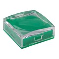 AT3073JF - CAP PUSHBUTTON SQUARE CLEAR/GRN