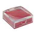 AT3073JC - CAP PUSHBUTTON SQUARE CLEAR/RED