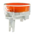 AT4164JD - CAP PUSHBUTTON ROUND CLR/AMBER