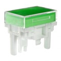 AT4163JF - CAP PUSHBUTTON RECT CLEAR/GREEN