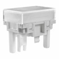 AT4163JB - CAP PUSHBUTTON RECT CLEAR/WHITE