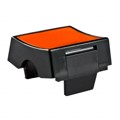AT4125E - CAP ROCKER RECT BLACK/YELLOW