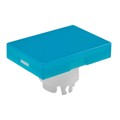 AT3003GB - CAP PUSHBUTTON RECT BLUE/WHITE