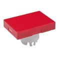 AT3003CB - CAP PUSHBUTTON RECT RED/WHITE