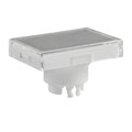 AT3006JB - CAP PUSHBUTTON RECT CLEAR/WHITE