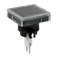 AT3010C02JA - CAP PUSHBUTTON SQUARE CLEAR/BLK