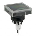 AT3010F05JA - CAP PUSHBUTTON SQUARE CLEAR/BLK