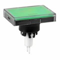 AT3012F12JF - CAP PUSHBUTTON RECT CLEAR/GREEN