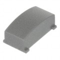 1630053 - CAP PUSHBUTTON RECT LIGHT GRAY