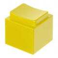 1670004 - CAP PUSHBUTTON RECT YELLOW