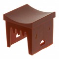 1680008 - CAP PUSHBUTTON SQUARE RED