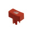 1QS081 - CAP TACTILE RECT RED/TRANS LENS