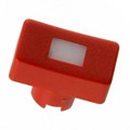 1QS086 - CAP TACT RECT RED/FROST WHT LENS