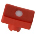 1RS086 - CAP TACT RECT RED/FROST WHT LENS