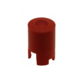 1LS088-15.0 - CAP TACTILE ROUND RED/RED LENS