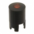 1LS098-15.0 - CAP TACTILE ROUND BLK/RED LENS