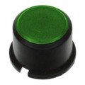 1F092 - CAP TACTILE ROUND BLK/GRN LENS