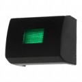 1H092 - CAP TACTILE RECT BLK/GRN LENS