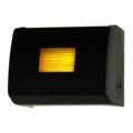 1H094 - CAP TACTILE RECT BLK/YELLOW LENS