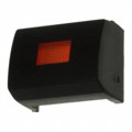 1H098 - CAP TACTILE RECT BLK/RED LENS