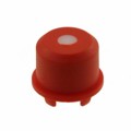 1ES086 - CAP TACT RND RED/FROSTD WHT LENS