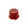 1FS081 - CAP TACTILE ROUND RED/TRANS LENS