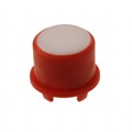 1FS086 - CAP TACT RND RED/FROSTD WHT LENS