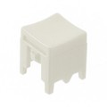 P23495 - CAP PUSHBUTTON SQUARE WHITE
