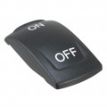 KRR12N01XX02 - CAP ROCKER RECTANGULAR BLACK