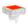AT4158JD - CAP PUSHBUTTON SQUARE CLR/AMBER