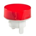 AT486CB - CAP PUSHBUTTON ROUND RED/WHITE