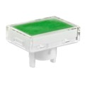 AT4159JF - CAP PUSHBUTTON RECT CLEAR/GREEN