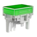AT4177JF - CAP PUSHBUTTON RECT CLEAR/GREEN