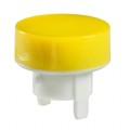 AT486EB - CAP PUSHBUTTON ROUND YEL/WHITE