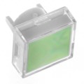 AT489JF - CAP PUSHBUTTON SQUARE CLEAR/GRN