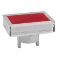 AT4022JC - CAP PUSHBUTTON RECT CLEAR/RED