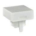AT485BB - CAP PUSHBUTTON SQUARE WHITE