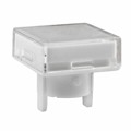 AT489JB - CAP PUSHBUTTON SQUARE CLEAR/WHT