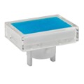 AT4022JG - CAP PUSHBUTTON RECT CLEAR/BLUE