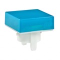 AT485GB - CAP PUSHBUTTON SQUARE BLUE/WHITE
