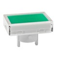 AT4022JF - CAP PUSHBUTTON RECT CLEAR/GREEN