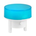 AT486GB - CAP PUSHBUTTON ROUND BLUE/WHITE