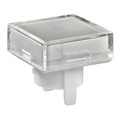 AT487JB - CAP PUSHBUTTON SQUARE CLEAR/WHT