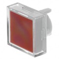 AT489JC - CAP PUSHBUTTON SQUARE CLEAR/RED