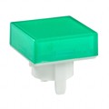 AT485FB - CAP PUSHBUTTON SQUARE GRN/WHITE