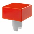 AT419D - CAP PUSHBUTTON SQUARE AMBER