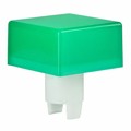 AT419F - CAP PUSHBUTTON SQUARE GREEN